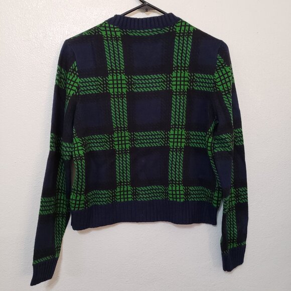 Bop Basics Plaid Crew Neck Wool Blend Sweater - Picture 12 of 15